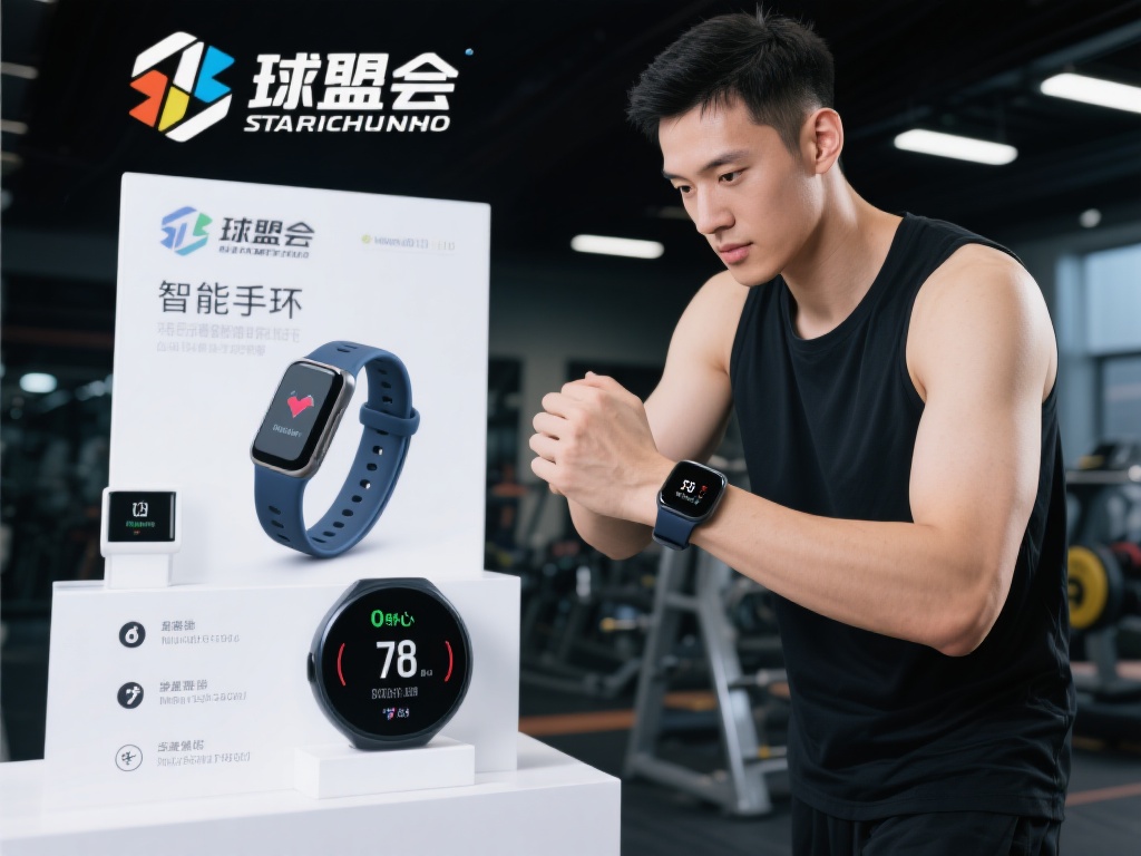 其次，球盟会智能手环也是一大亮点。这款手环具备多项